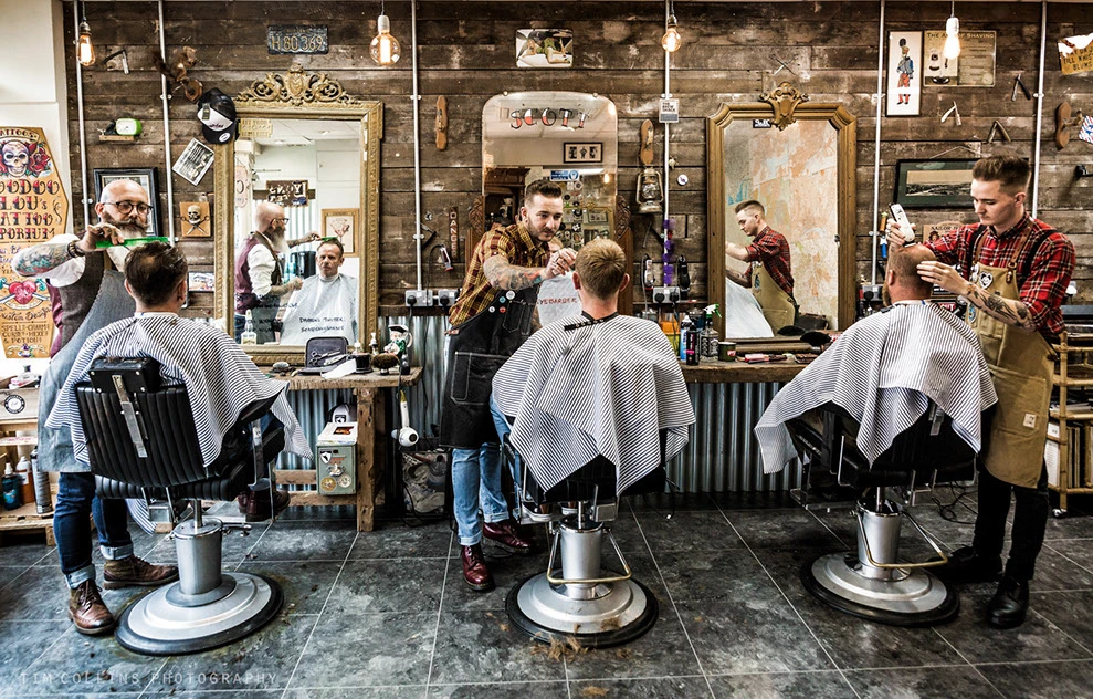 Benji's Barberia Interieur
